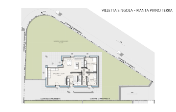 Borgo - Planimetria Villetta singola PT esterno