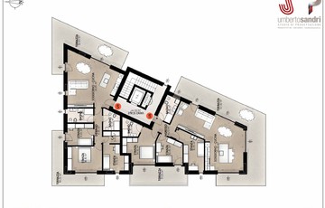Trento-Residenza Einaudi 22-Planimetria p. terzo
