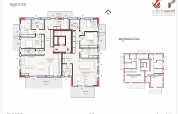 Trento-Residenza Le Scuole-Planimetria p. attico